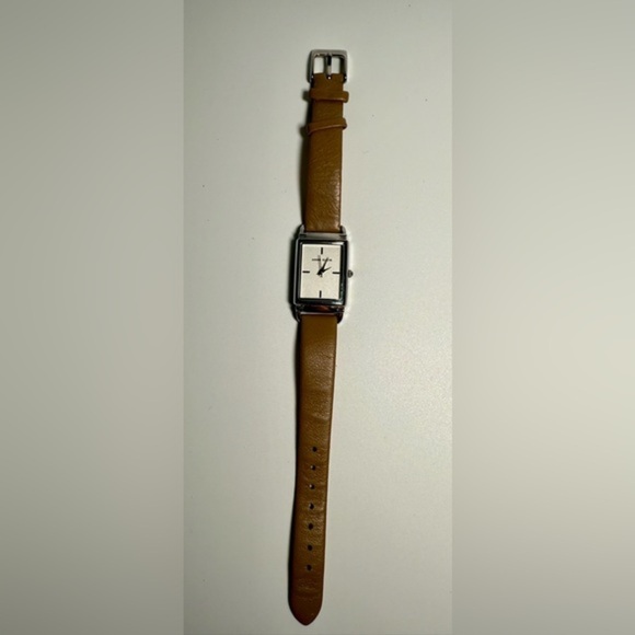 Anne Klein‎ Ladies Rectangular 21mm x 24mm Leather Dress Watch Needs New Battery - Picture 8 of 10